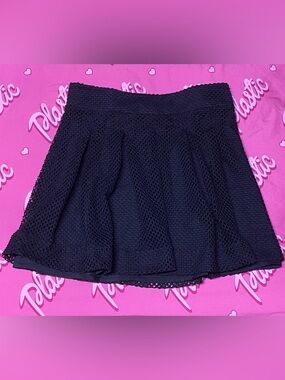 EUC Banana Republic Mesh Goth Punk Flowy Layered Club Date Night Mini Skirt